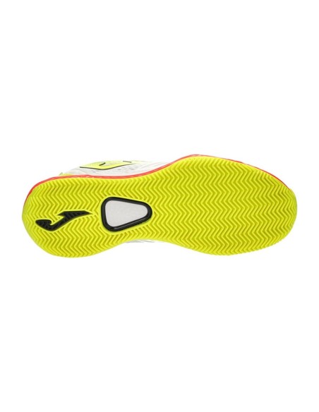 Joma Point 21 Clay Blanco Naranja Fluor | Ofertas de pádel